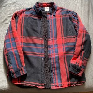Levi’s button up plaid jacket